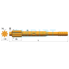 Applicable To Sandvik Tamrock Shank Adapters Tamrock HL1000