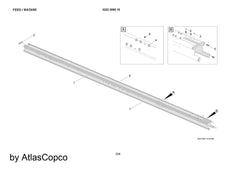 Epiroc Slide Bar 3128045868/3128 0458 68