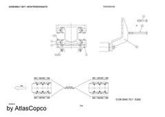 Atlas Copco Epiroc HOLD. PLATE 3128078546/3128 0785 46