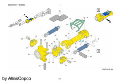 Atlas Copco Epiroc SHAFT 3128308303/3128 3083 03