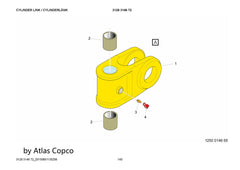 Atlas Copco Epiroc CYLINDER LINK 3128314672/3128 3146 72