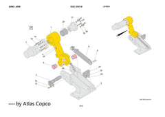 Atlas Copco Epiroc SHAFT 3222310385/3222 3103 85