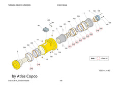 Atlas Copco Epiroc TURNING DEVICE 3128312644/3128 3126 44