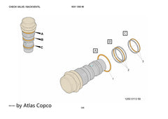 Atlas Copco Epiroc NO.RET.VALVE 8231120286/8231 1202 86