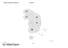 Atlas Copco Epiroc BOOM ATTACH 3128308069/3128 3080 69