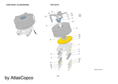 Atlas Copco Epiroc PLATE 3128048500/3128 0485 00