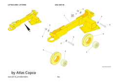 Atlas Copco Epiroc PULLEY WHEEL 3128078430/3128 0784 30