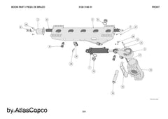 Atlas Copco Epiroc SHAFT 3128308135/3128 3081 35