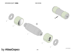 Atlas Copco Epiroc EXP.SHAFT 3128310598/3128 3105 98
