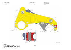 Atlas Copco Epiroc EXP.SHAFT 3128310598/3128 3105 98