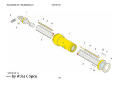Atlas Copco Epiroc EXP. SHAFT 3155177280 /3155 1772 80