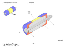 Atlas Copco Epiroc EXP. SHAFT 3222305657/3222 3056 57