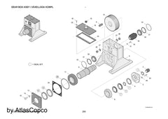Atlas Copco Epiroc GEAR WHEEL 5726800056/5726 8000 56