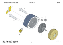 Atlas Copco Epiroc VALVE 3115376800/3115 3768 00