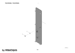 Atlas Copco Epiroc TOUCHPANEL 3222349872/3222 3498 72