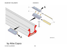 Atlas Copco Epiroc SLIDING PIECE 3128307488/3128 3074 88