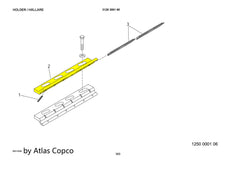 Atlas Copco Epiroc SLIDING PIECE 3128307488/3128 3074 88