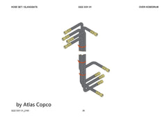 Atlas Copco Epiroc HOSE ASSEMBLY 0574025611/0574 0256 11