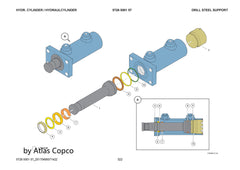 Atlas Copco HYDR. CYLINDER 5726500157/5726 5001 57