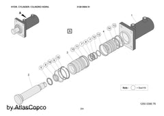 Atlas Copco HYD. CYLINDER 3128000451/3128 0004 51