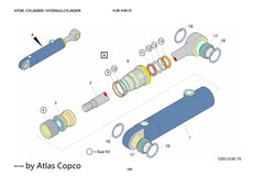 Atlas Copco Epiroc SEAL KIT 9120099303/9120 0993 03