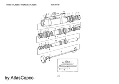 Atlas Copco Epiroc HYD.CYLINDER 3128301997 / 3128 3019 97