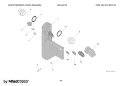 Atlas Copco Epiroc NIPPLE 3176840200/ 3176 8402 00