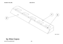 Atlas Copco Epiroc HOLDER 3222327363/3222 3273 63