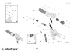 Atlas Copco Epiroc EXPANDING SHAFT 3222343508 /3222 3435 08