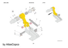 Atlas Copco Epiroc HYDR. CYLINDER 3222310744/3222 3107 44