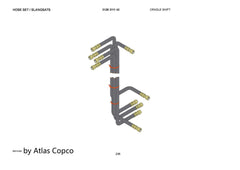 Atlas Copco Epiroc Hose Assembly 0574006450/0574 0064 50
