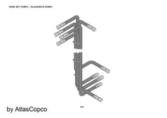 Atlas Copco Epiroc Hose Assembly 0574131311/0574 1313 11