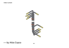 Atlas Copco Epiroc Hose Assembly 0574325563/0574 3255 63
