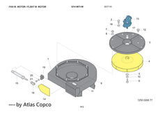 Atlas Copco Epiroc AIR CYLINDER 8204423407/8204 4234 07