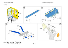 Atlas Copco Epiroc WIPER BLADE 3222986204/3222 9862 04