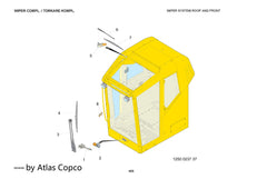 Atlas Copco Epiroc WIPER BLADE 3222986204/3222 9862 04