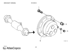 Atlas Copco Epiroc BRAKE DISC KIT 5112302466/5112 3024 66