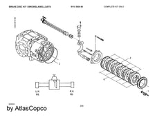 Atlas Copco Epiroc BRAKE DISC KIT 5112302466/5112 3024 66