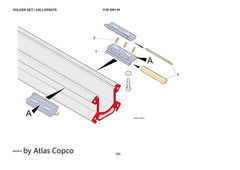 Atlas Copco Epiroc HOLDER SET 3128306164/3128 3061 64