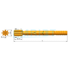 Applicable to Montabert  Shank adapters Montabert HC 40