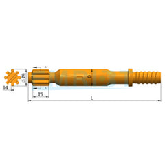 Applicable To Sandvik Tamrock Shank Adapters Tamrock HL1000