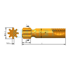 Applicable to Montabert  Shank adapters Montabert HC25