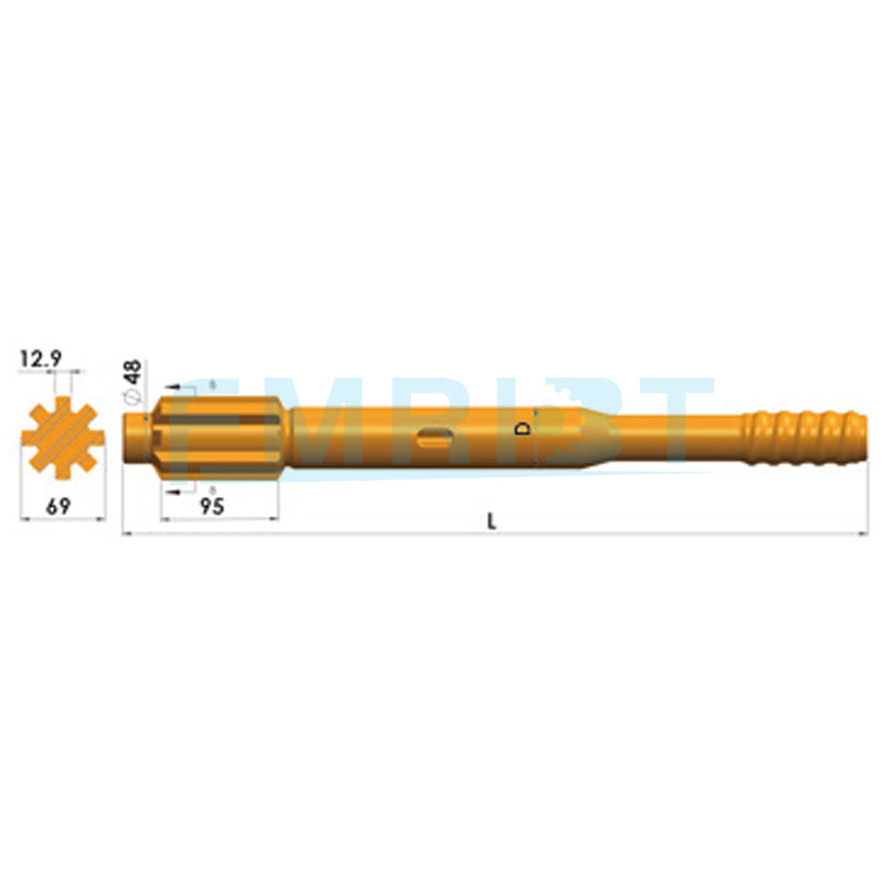 Applicable To Sandvik Tamrock Shank Adapters Tamrock HL700、HL800