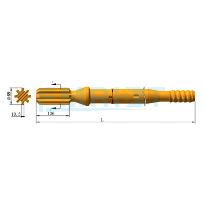 Applicable to Montabert  Shank adapters Montabert HC160/HC170