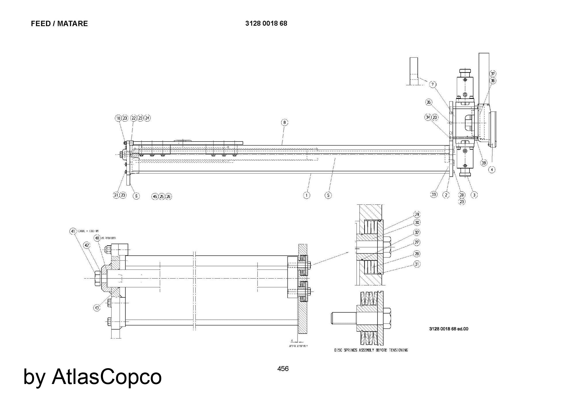 Atlas Copco Epiroc front fixed plate  3128001860/3128 0018 60