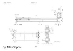 Atlas Copco Epiroc front fixed plate  3128001860/3128 0018 60