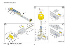 Atlas Copco Epiroc CRADLE PLATE 3128078445/3128 0784 45