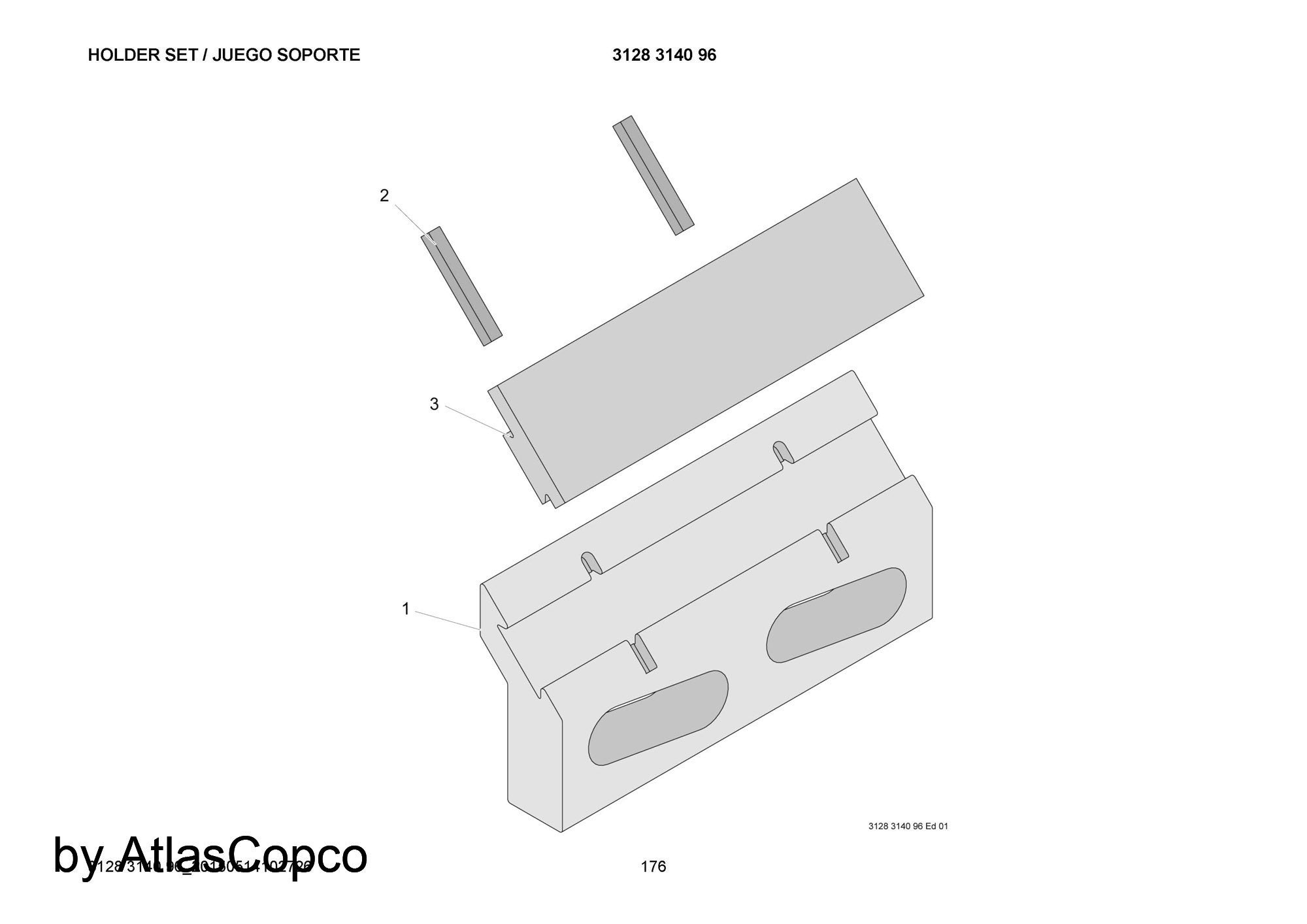 Atlas Copco Epiroc HOLDER  3128078610/3128 0786 10