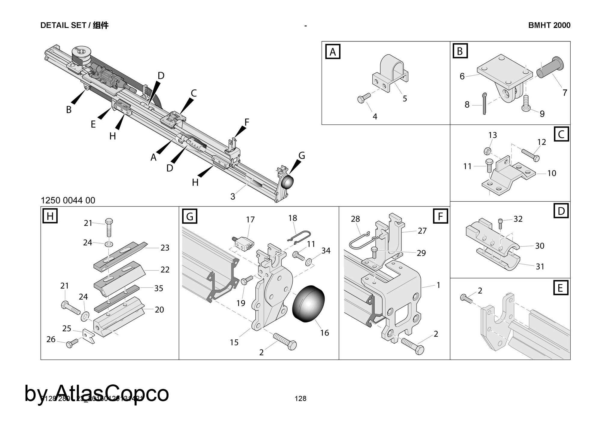 Atlas Copco Epiroc HOLDER 3128094037 /3128 0940 37