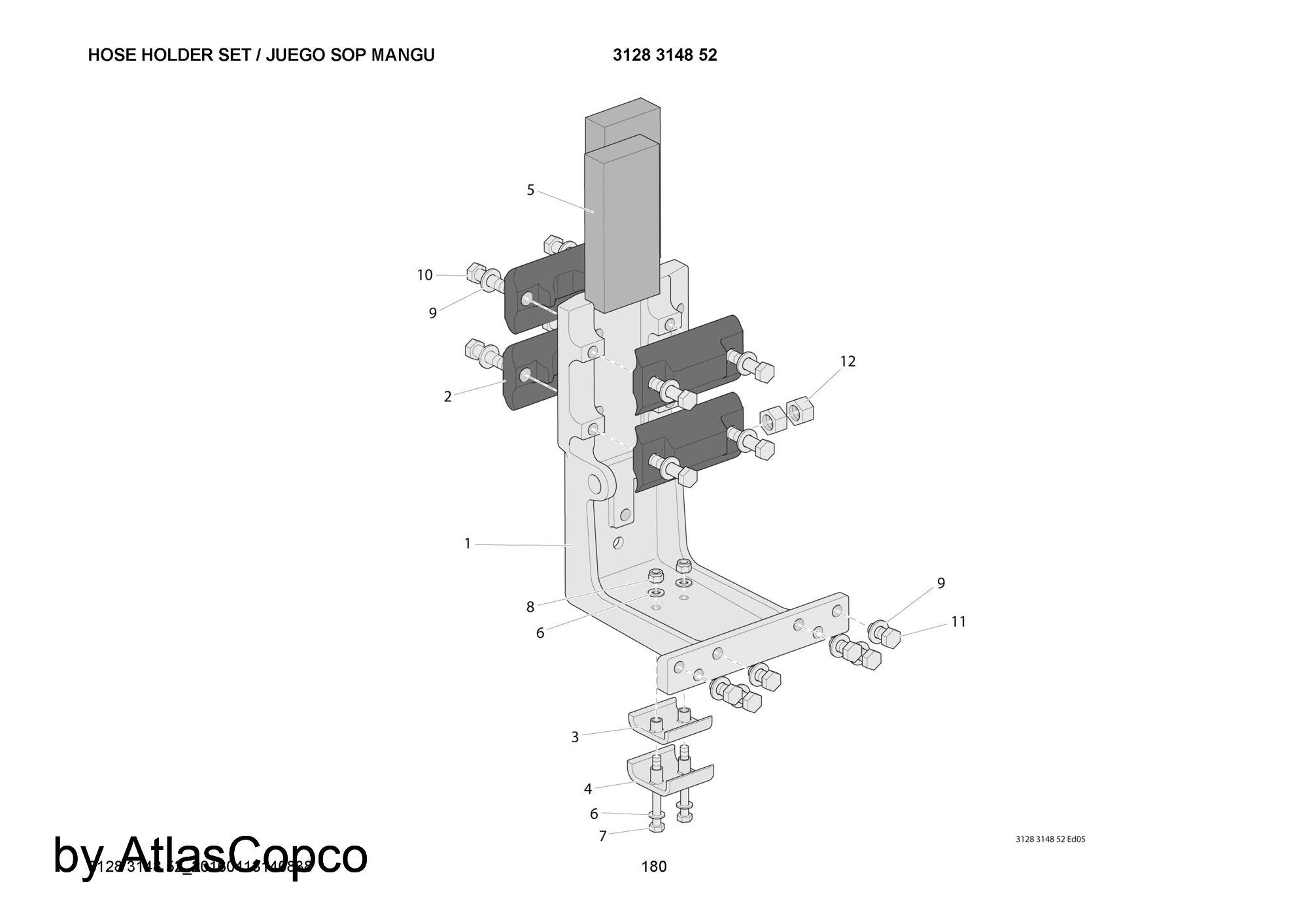 Atlas Copco Epiroc PLATE 3128302113/3128 3021 13